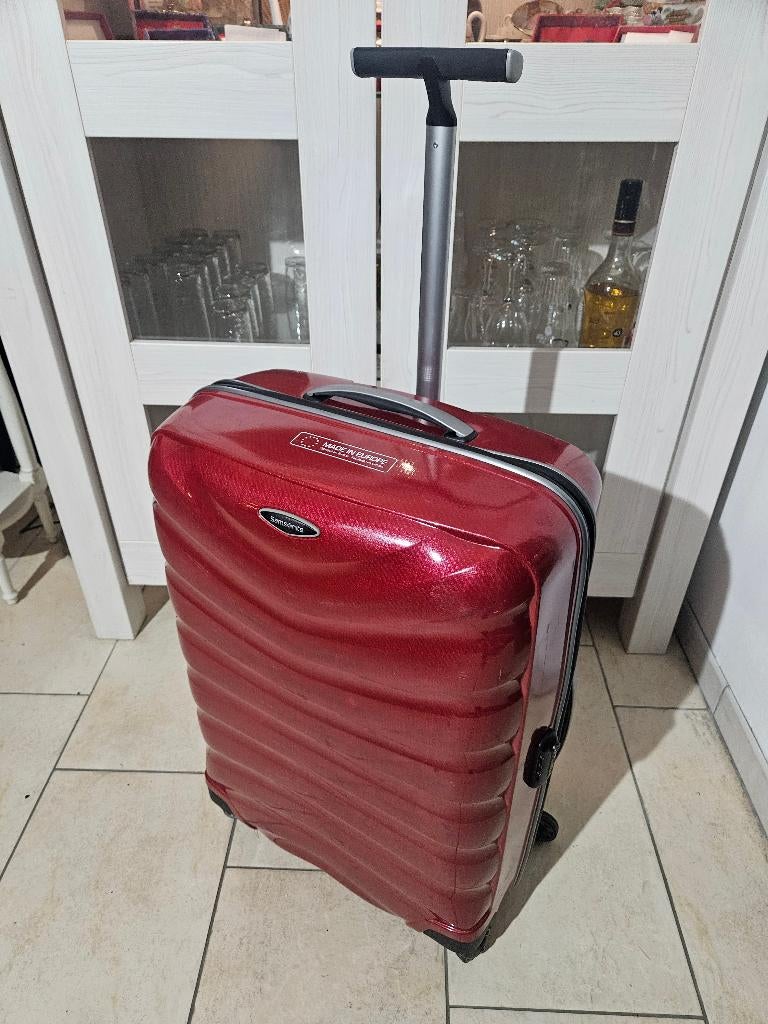 Samsonite Lite-Shock rood 98,5L Curv materiaal, Sieraden, Tassen en Uiterlijk, Koffers, Wieltjes, Hard kunststof, Ophalen of Verzenden