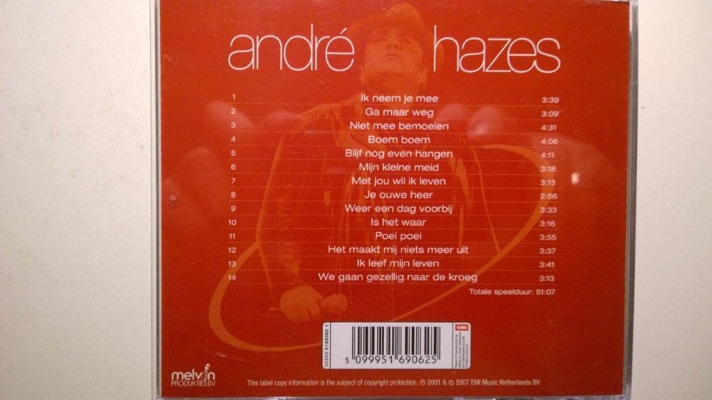 André Hazes - Nu, Ophalen of Verzenden, Zo goed als nieuw, Levenslied of Smartlap, Album