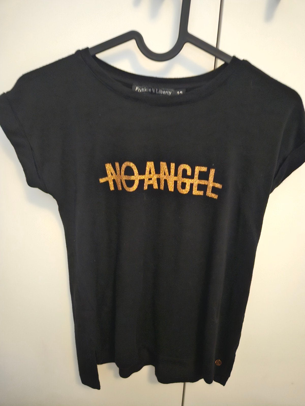 Frankie & Liberty T-shirt "No Angel" - Maat 12, Frankie & Liberty, Meisje, Ophalen of Verzenden, Zo goed als nieuw