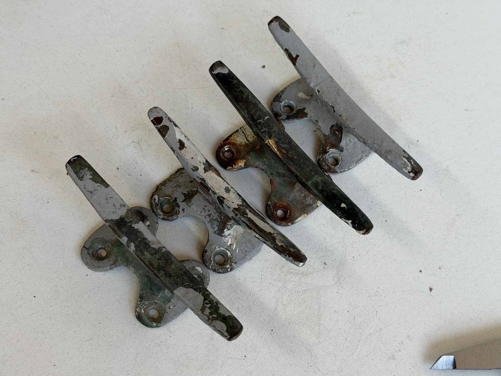 4 x bronzen kikker 10 cm, Ophalen of Verzenden, Gebruikt, Overige typen