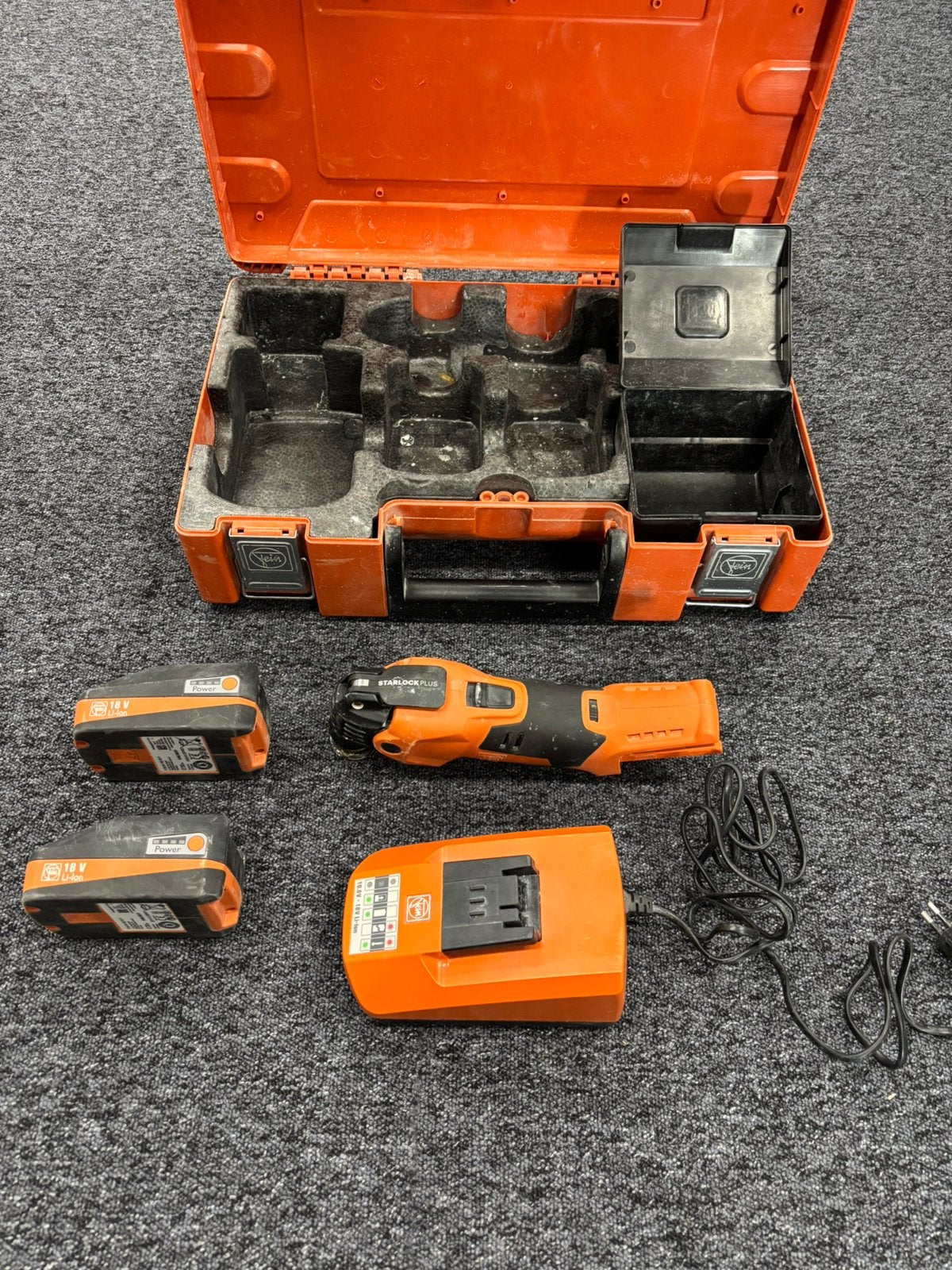 Fein multitool, alleszaag, accu multitool, Doe-het-zelf en Verbouw, Verzenden, Overige typen, Zo goed als nieuw, 30 tot 70 mm