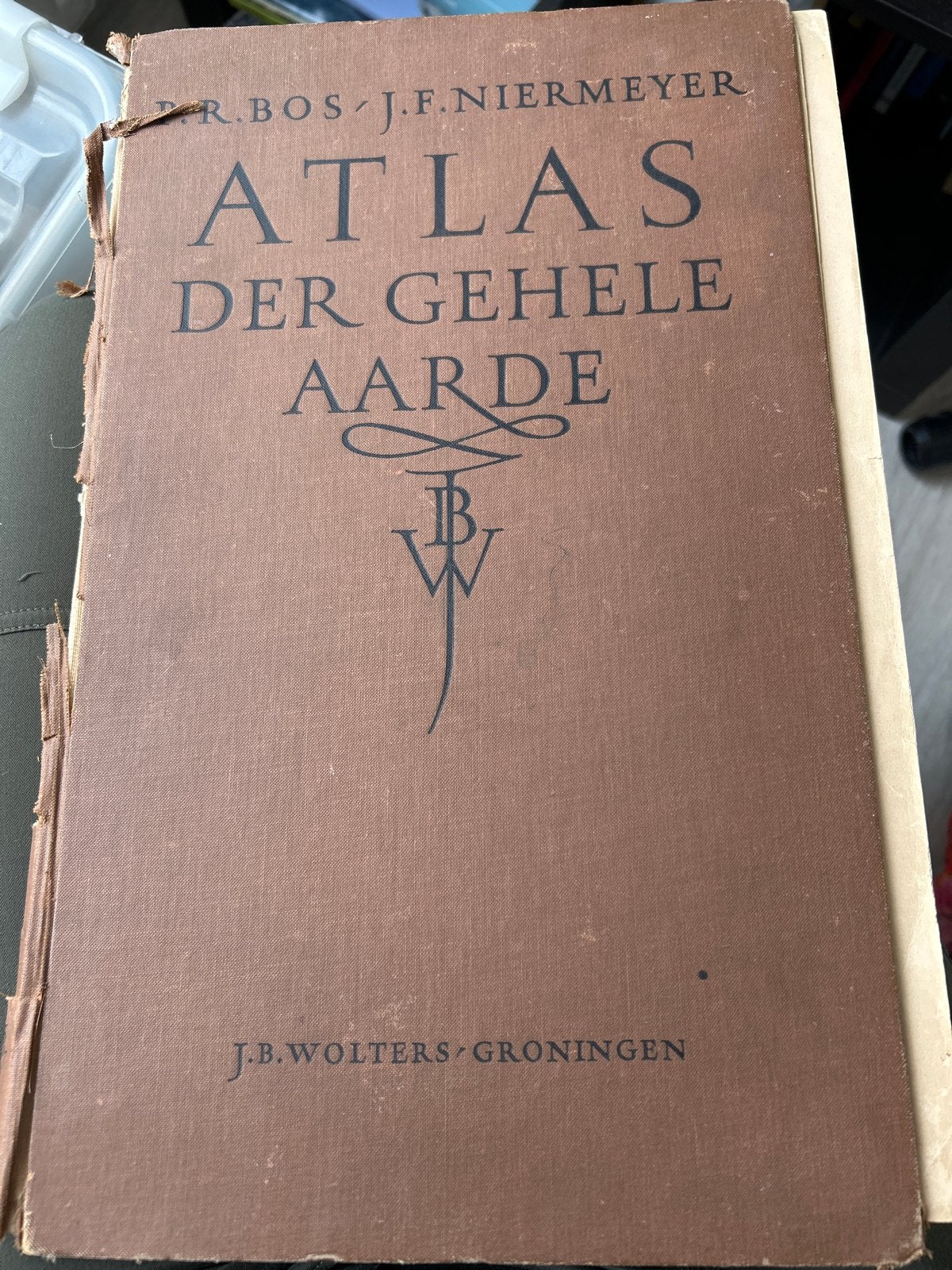 Bos-Niermeyer Schoolatlas der Gehele Aarde - 1956, Boeken, Bosatlas, 1800 tot 2000, Wereld, Ophalen