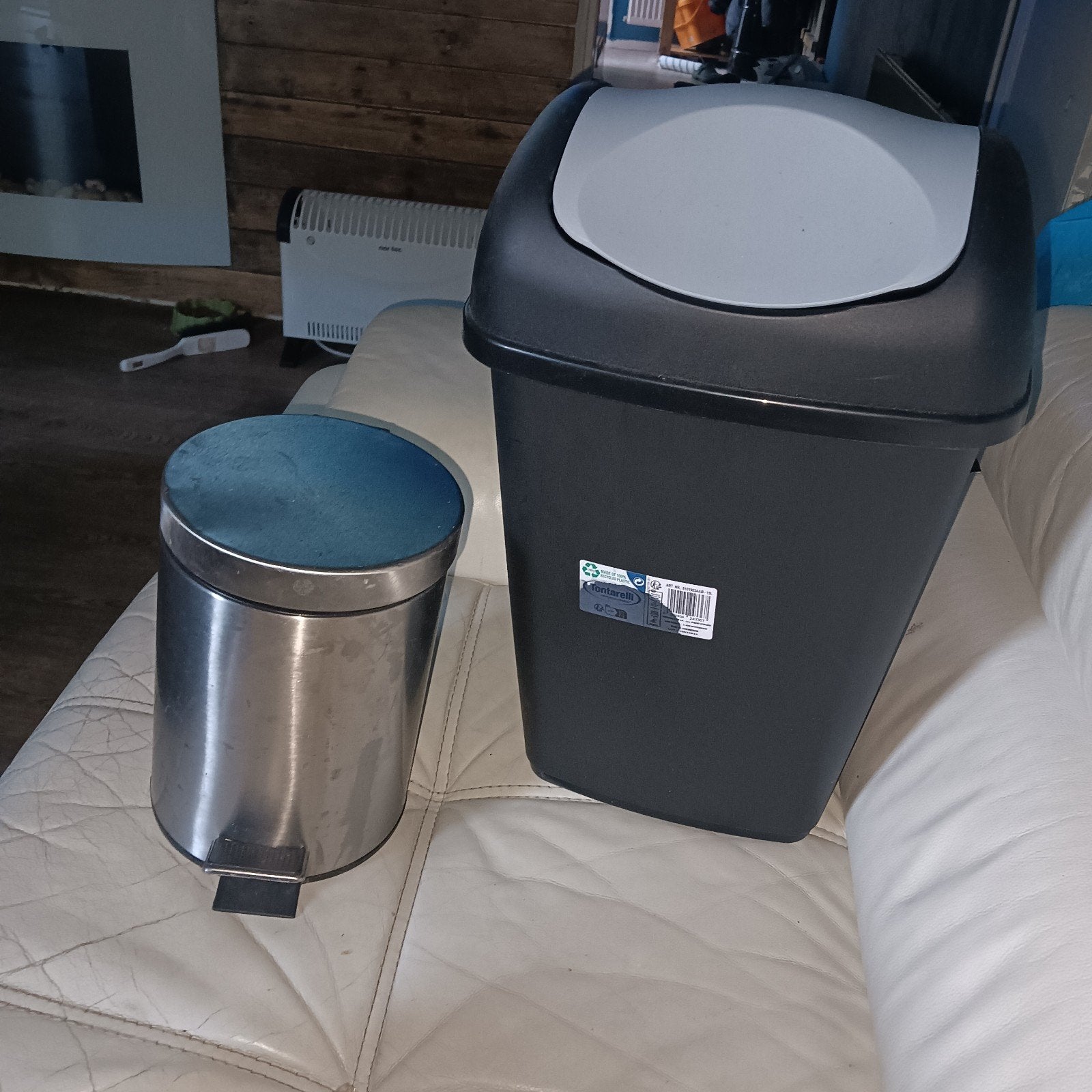 UITVERKOOP! Set van 2 prullenbakjes, Minder dan 10 liter, Ophalen, Overige materialen, 5 – 50