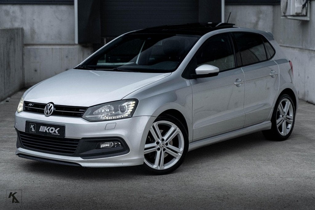 Volkswagen Polo 6R 1.2 TSI | DSG 2012 | 3x R-Line | Full, Euro 5, Zwart, 4 cilinders, Met garantie (alle)