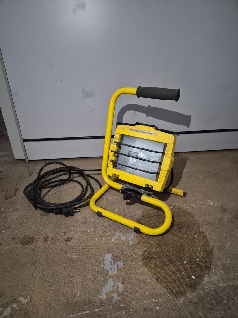 Promax Professional Bouwlamp 500 Watt met Statief, Gebruikt, Met statief, Ophalen of Verzenden, Lamp met armatuur