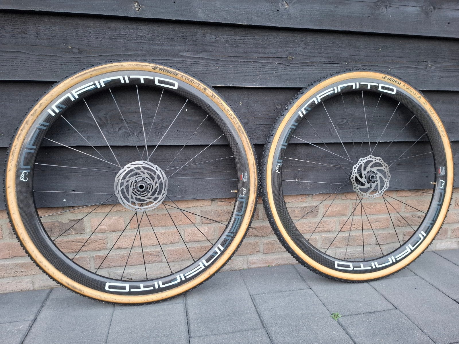 Carbon Infinito velgen tube banden cyclocross, Fietsen en Brommers, Ophalen, Zo goed als nieuw, Carbon
