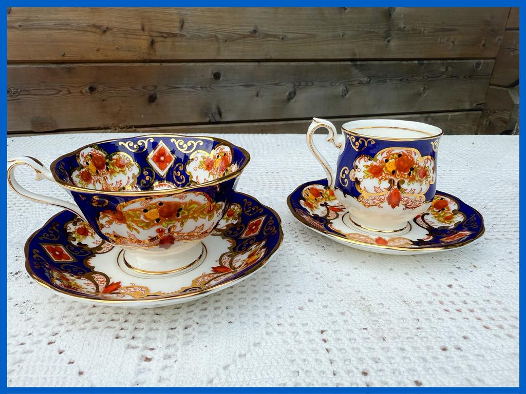 Brocante kop schotel Royal Albert Heirloom high servies, Ophalen of Verzenden