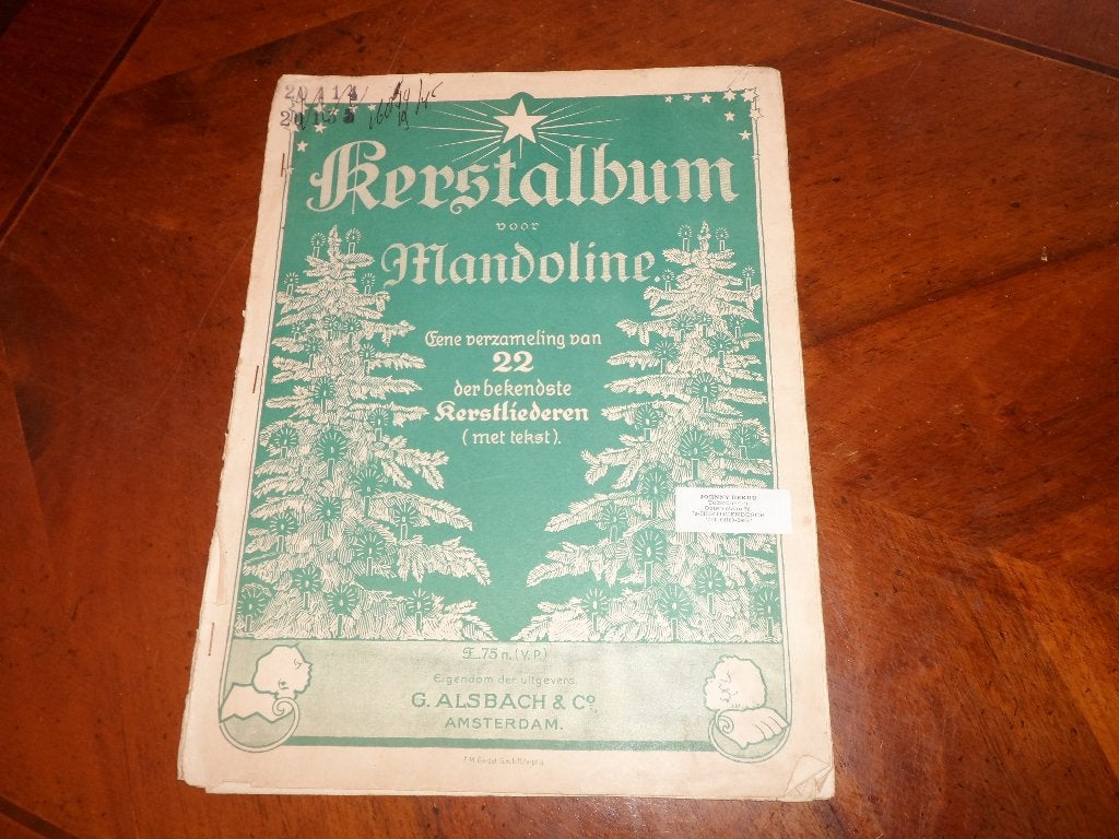Kerstalbum voor mandoline, Gebruikt, Les of Cursus, Ophalen of Verzenden, Religie en Gospel