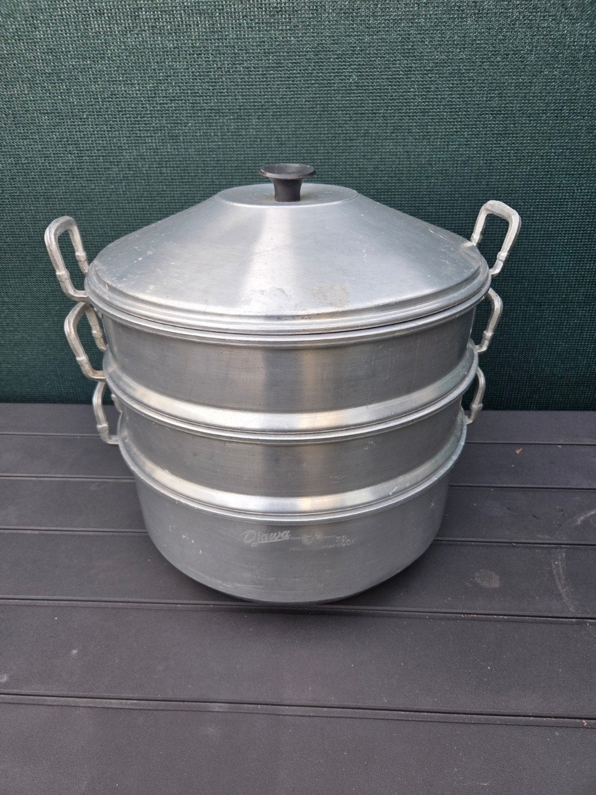 Stoompan voor keekjes maken bij voorbeeld, Ophalen