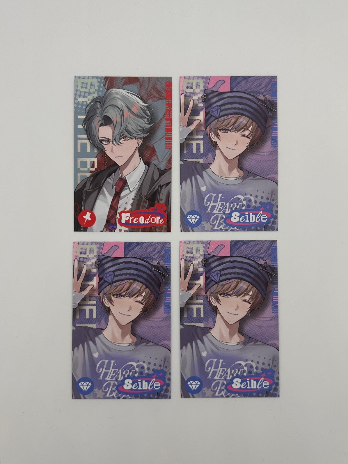 Nijisanji EN by the beat photocards freodore and seible, Ophalen of Verzenden, Nieuw, Foto of Kaart