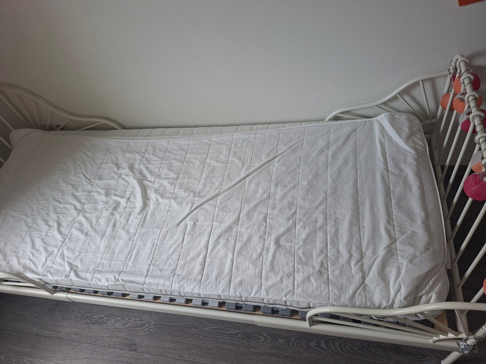 IKEA kinderbed 80x200 incl. matras en beddengoed, Gebruikt, 70 tot 85 cm, 180 cm of meer, Ophalen