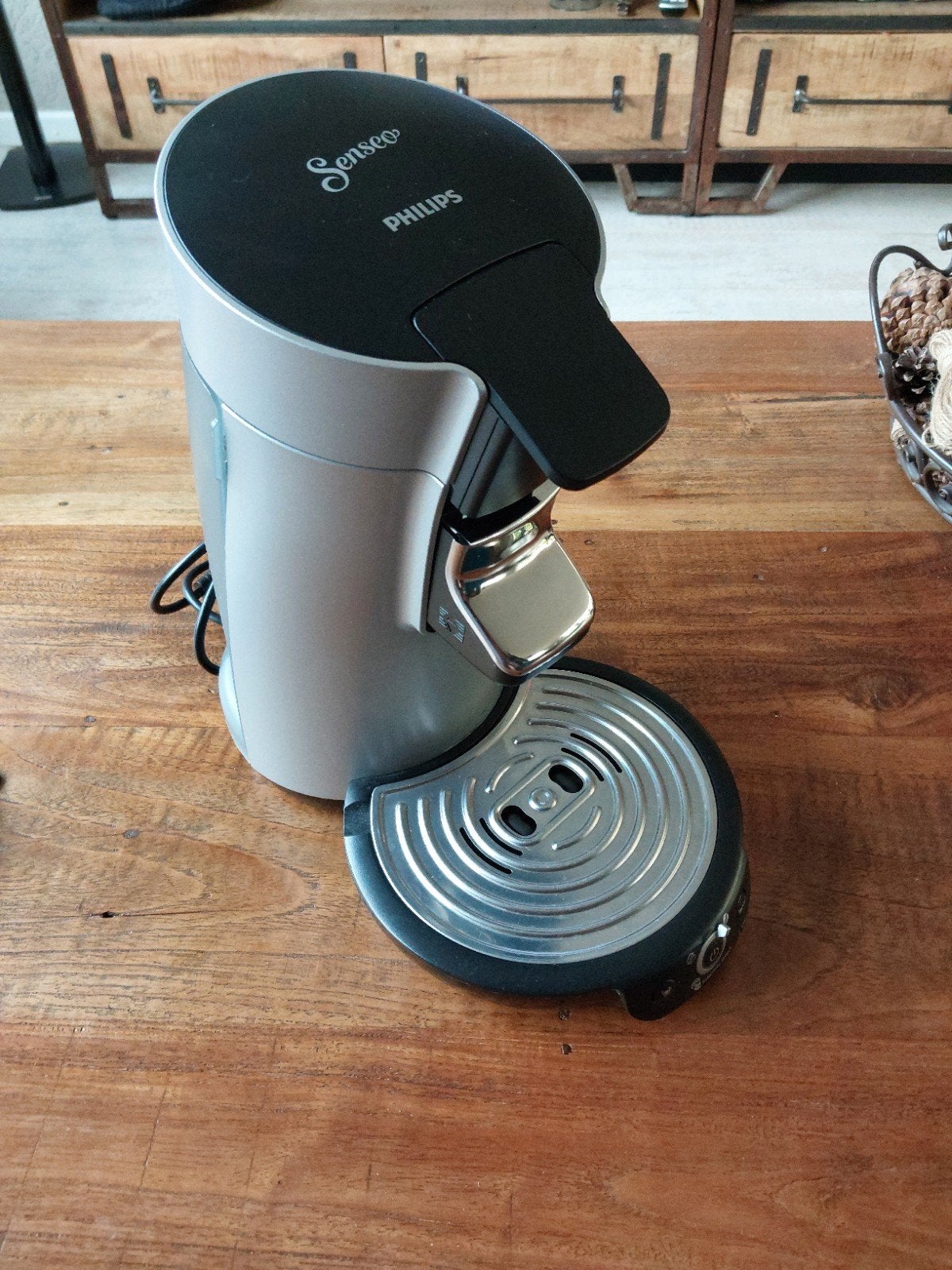 Philips Senseo Type HD 6566, Witgoed en Apparatuur, Koffiezetapparaten, Gebruikt, Koffiepads en cups, Koffiemachine, Afneembaar waterreservoir