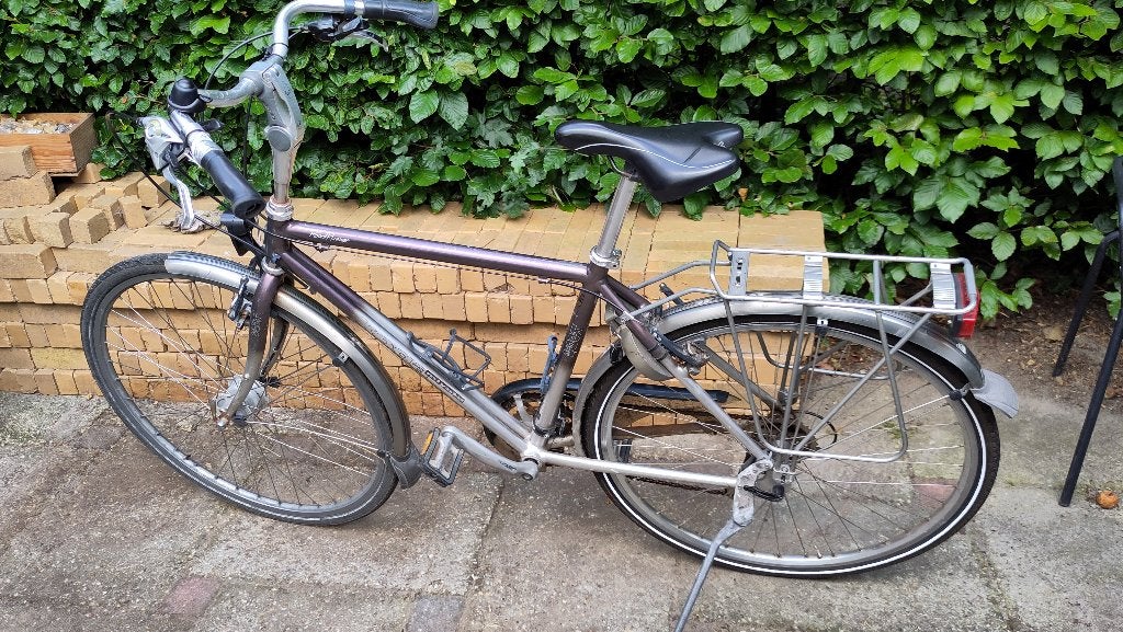 koga myata road runner 48 cm herenmodel, Ophalen, 28 inch, Gebruikt, Velgrem