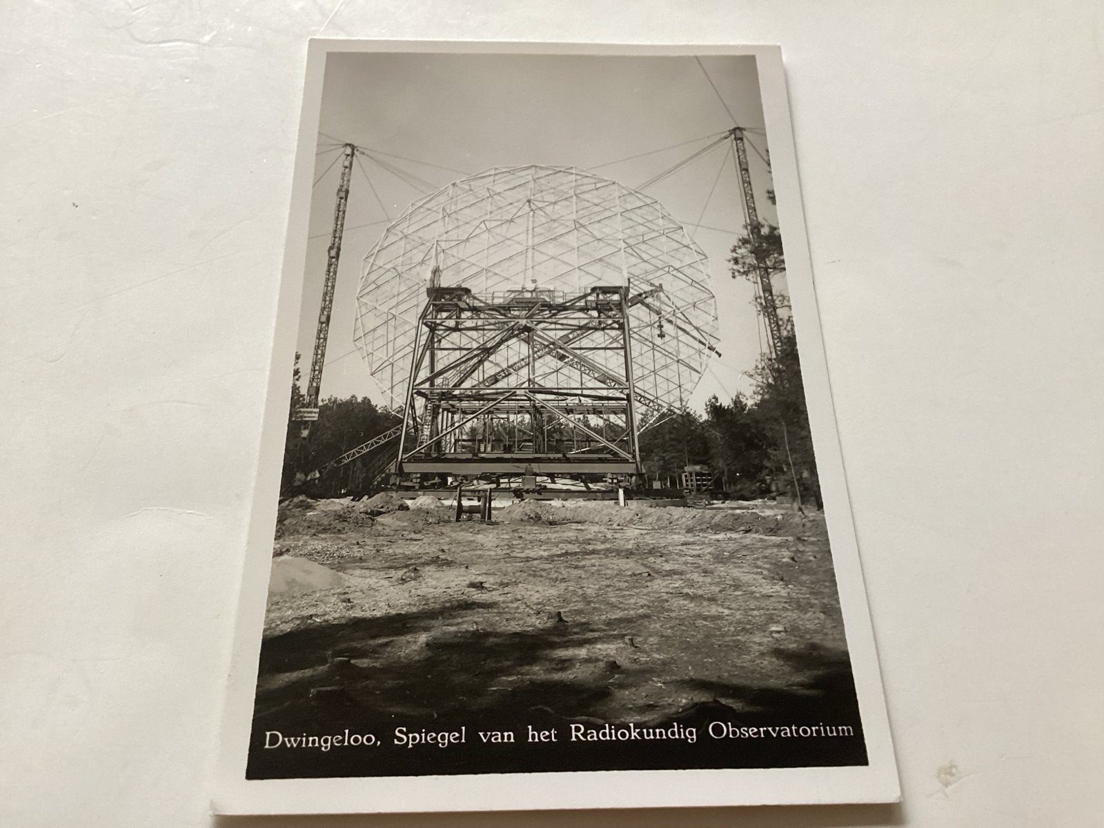 Dwingeloo Radiotelescoop - Spiegel Radiokundig Observatorium, Ophalen of Verzenden, 1940 tot 1960, Ongelopen, Drenthe