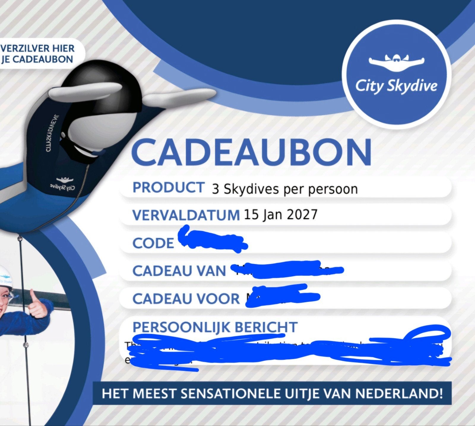 Sky dive bon