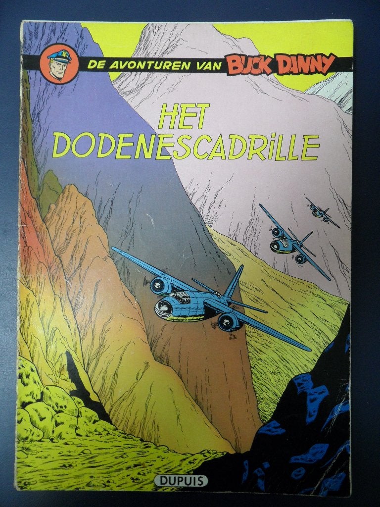 Buck Danny. Nr 35. Het dodenescadrille. 1968, Eén stripboek, Ophalen of Verzenden, Gelezen
