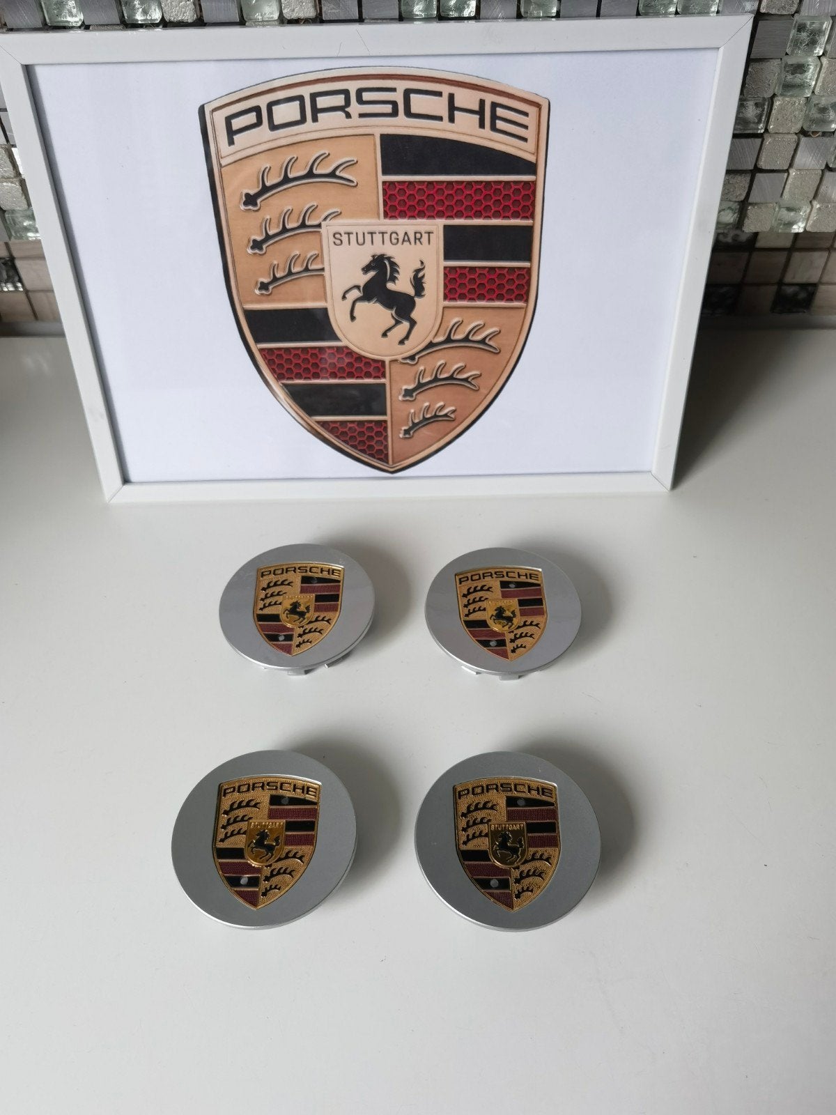 Nieuw porsche centre caps porsche wieldoppen ️ made in it, Ophalen of Verzenden, Nieuw, Porsche