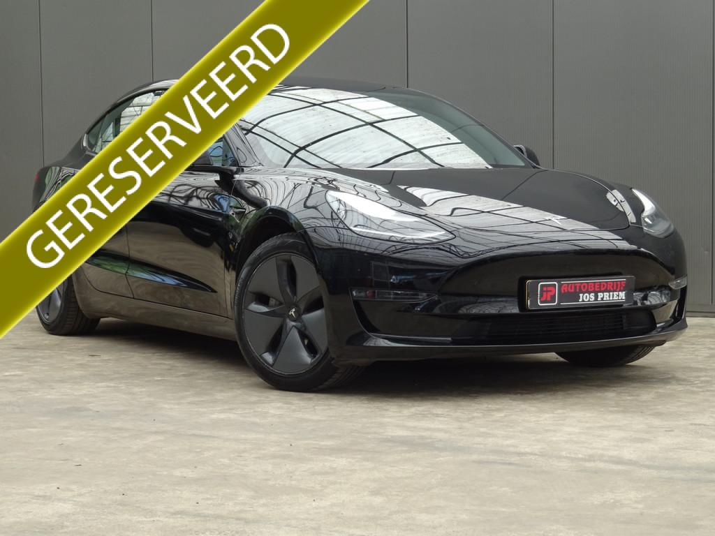 Tesla Model 3 Long Range AWD 75 kWh * BLACKED OUT * 445 KM R, 462 pk, Zwart, Stoelverwarming, 84 €/maand