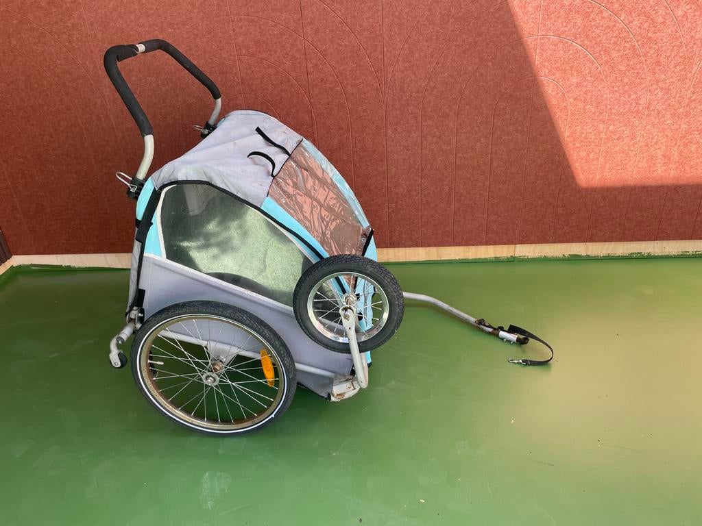 Kinderfietskar / wandelwagen - 2-in-1, Ophalen, Gebruikt, Opvouwbaar, Kinderkar