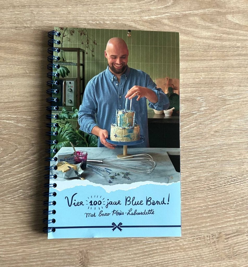 Vier 100 jaar Blue Band met Enzo Pérès-Labourdette, Boeken, Kookboeken, Ophalen, Gelezen, Blue Band met Enzo Pérès-Labourdette