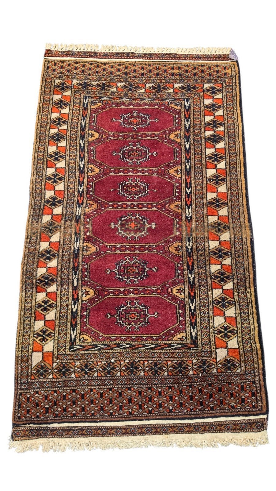 Handgeknoopt Perzisch Jaldar tapijt loper nomad 63x115cm