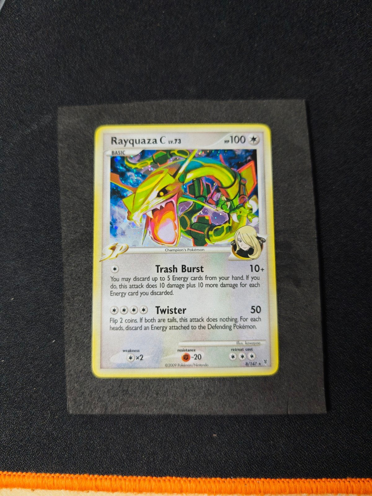 Rayquaza Cynthia's Pokémon Supreme Victors holo, Ophalen of Verzenden, Zo goed als nieuw