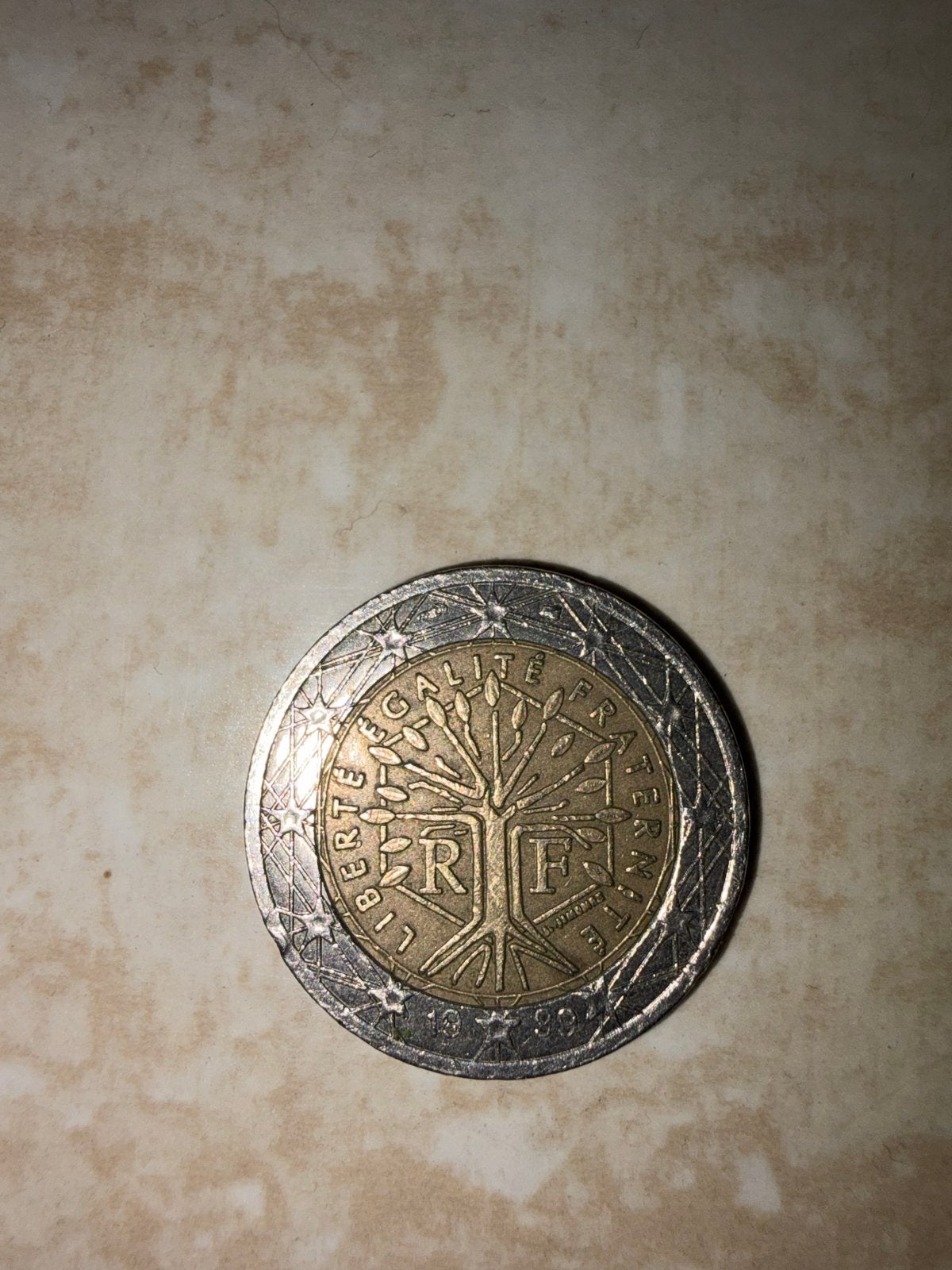 Franse 2 Euro Munt - Boom des Levens 1999, Ophalen of Verzenden, Frankrijk, 2 euro, Losse munt