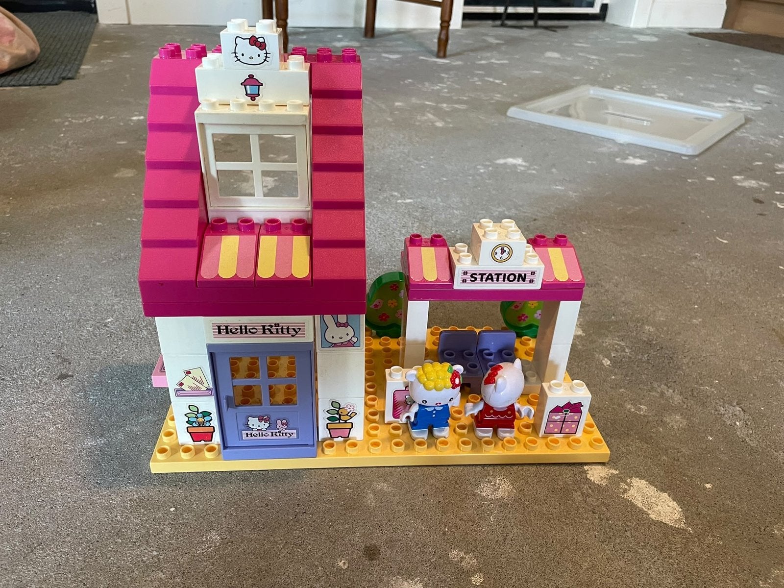 Duplo set Hello Kitty en trein Duplo/bouwblokken, Ophalen, Gebruikt, Overige merken