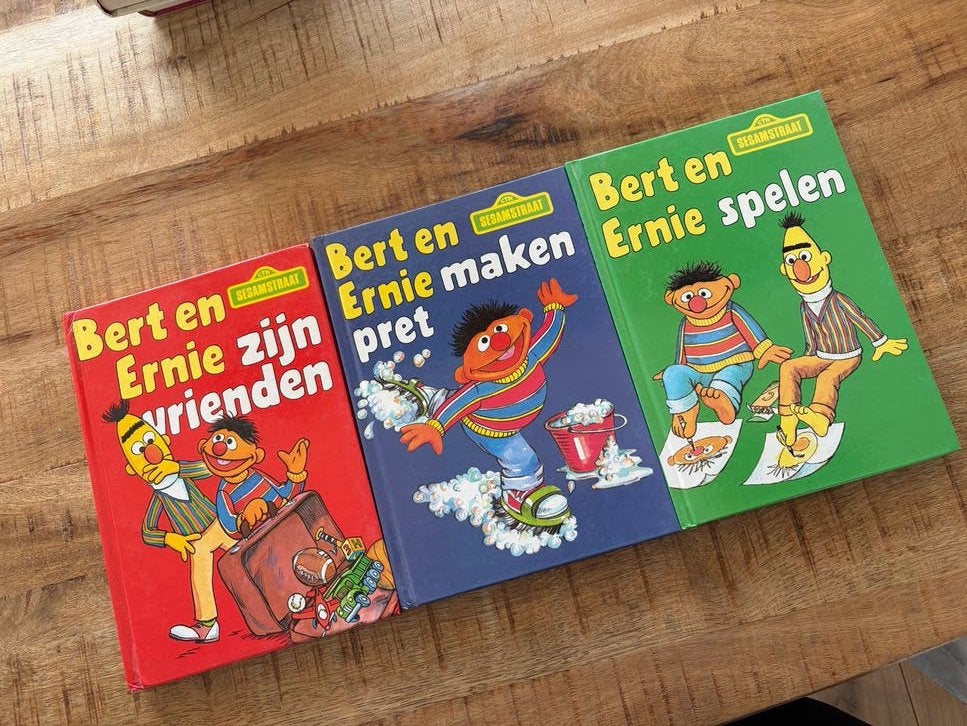 Bert en Ernie Boekenset - 3 Sesamstraat Boeken, Ophalen of Verzenden, Gelezen, Fictie algemeen