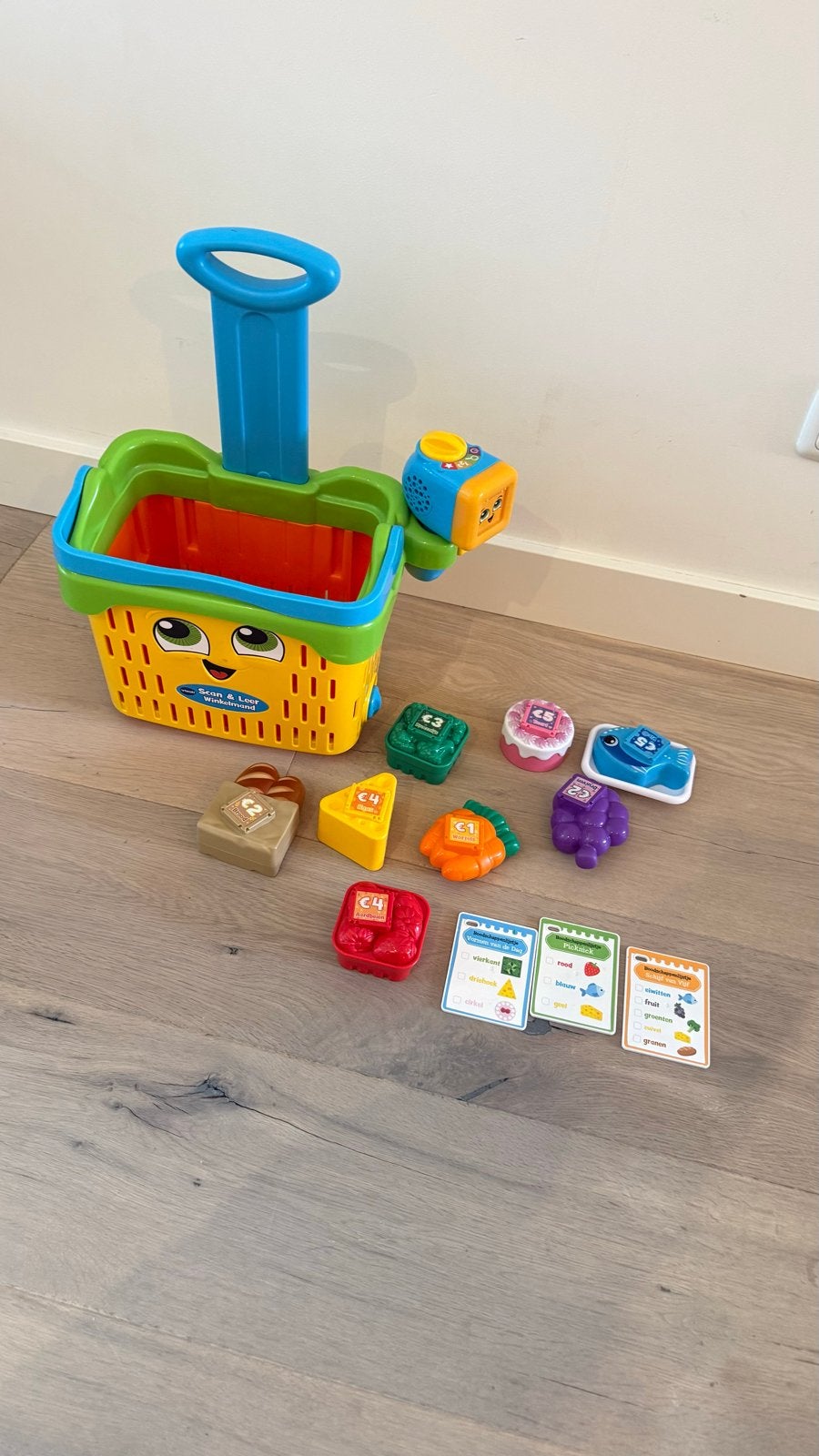 VTech Scan & Leer Winkelmand met accessoires, Ophalen of Verzenden, Gebruikt, 2 tot 4 jaar