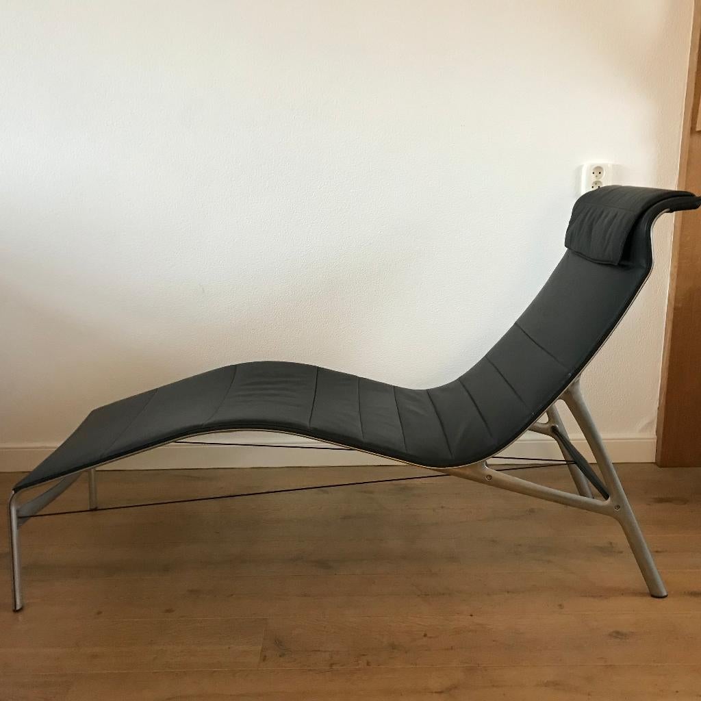 Alias 419 chaise longue lounge chair longframe fauteuil, Huis en Inrichting, Ophalen, Gebruikt, Leer, Nvt