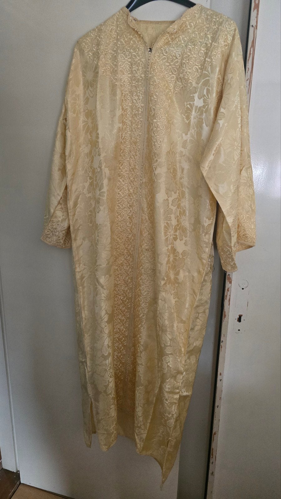 Mooie traditionele Marokkaanse jurk, Ophalen, Beige, Maat 46/48 (XL) of groter, Onder de knie