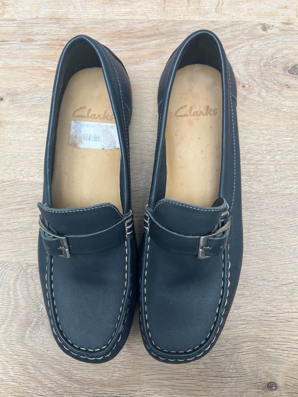 Clarks instappers - Donkerblauwe mocassins met gesp, Blauw, Instappers, Nieuw, Ophalen of Verzenden