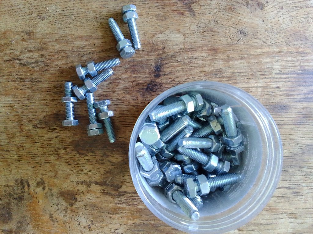 M8 verzinkte bouten en moeren, Doe-het-zelf en Verbouw, IJzerwaren en Bevestigingsmiddelen, Nieuw, Ophalen of Verzenden, Minder dan 50 mm