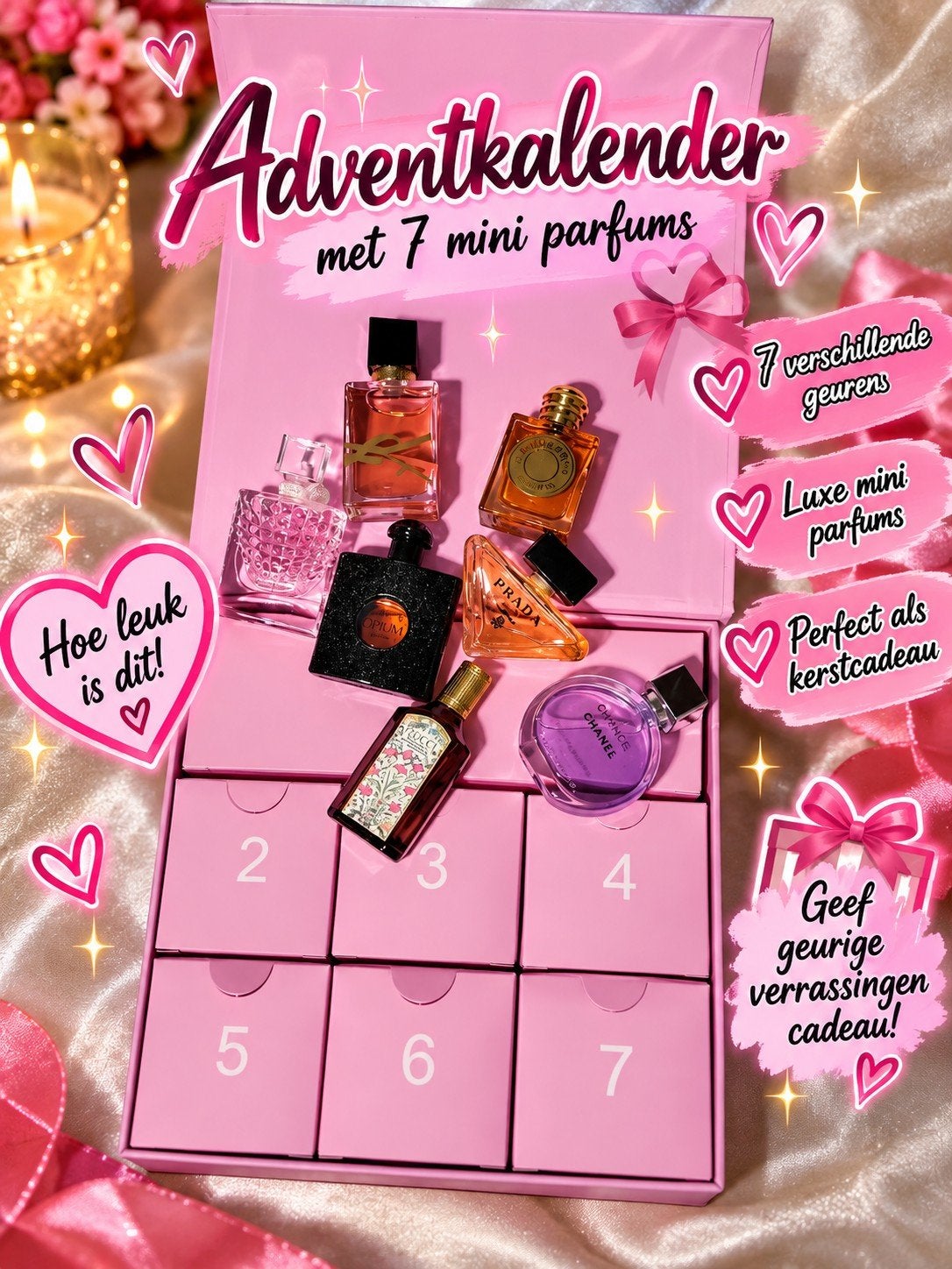 Luxe Mini Parfums Adventkalender, Ophalen of Verzenden, Nieuw
