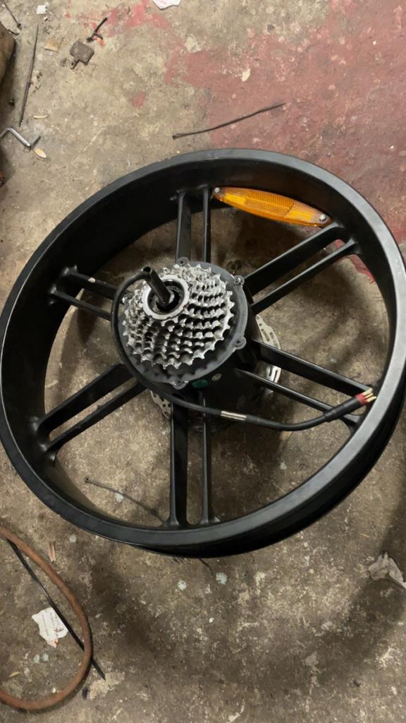 750W E-bike Motor Wiel met Rode Plug, Ophalen of Verzenden, Gebruikt, Wiel