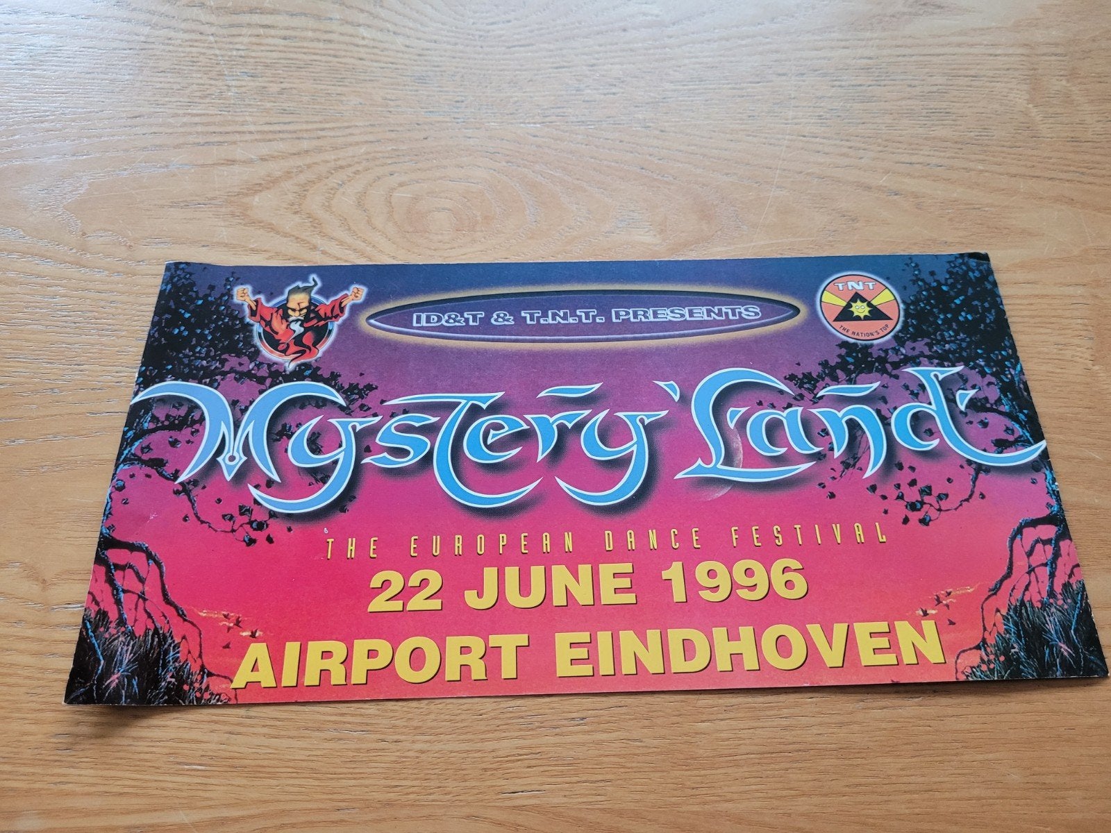 Mysteryland 1996 pre flyer ( hardcore gabber thunderdome ), Ophalen of Verzenden