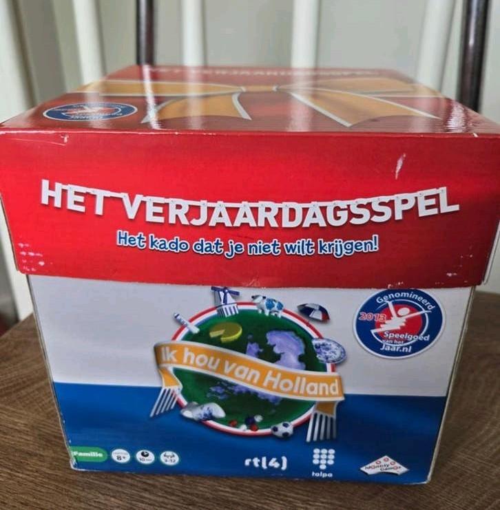 Het Verjaardagsspel Ik hou van Holland, Hobby en Vrije tijd, Gezelschapsspellen | Bordspellen, Vijf spelers of meer, Ophalen of Verzenden