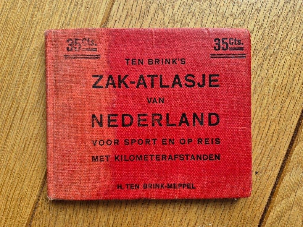 Zak-atlasje van Nederland met kilometerafstanden, Boeken, Atlassen en Landkaarten, Gelezen, Ophalen of Verzenden, Landkaart, 1800 tot 2000