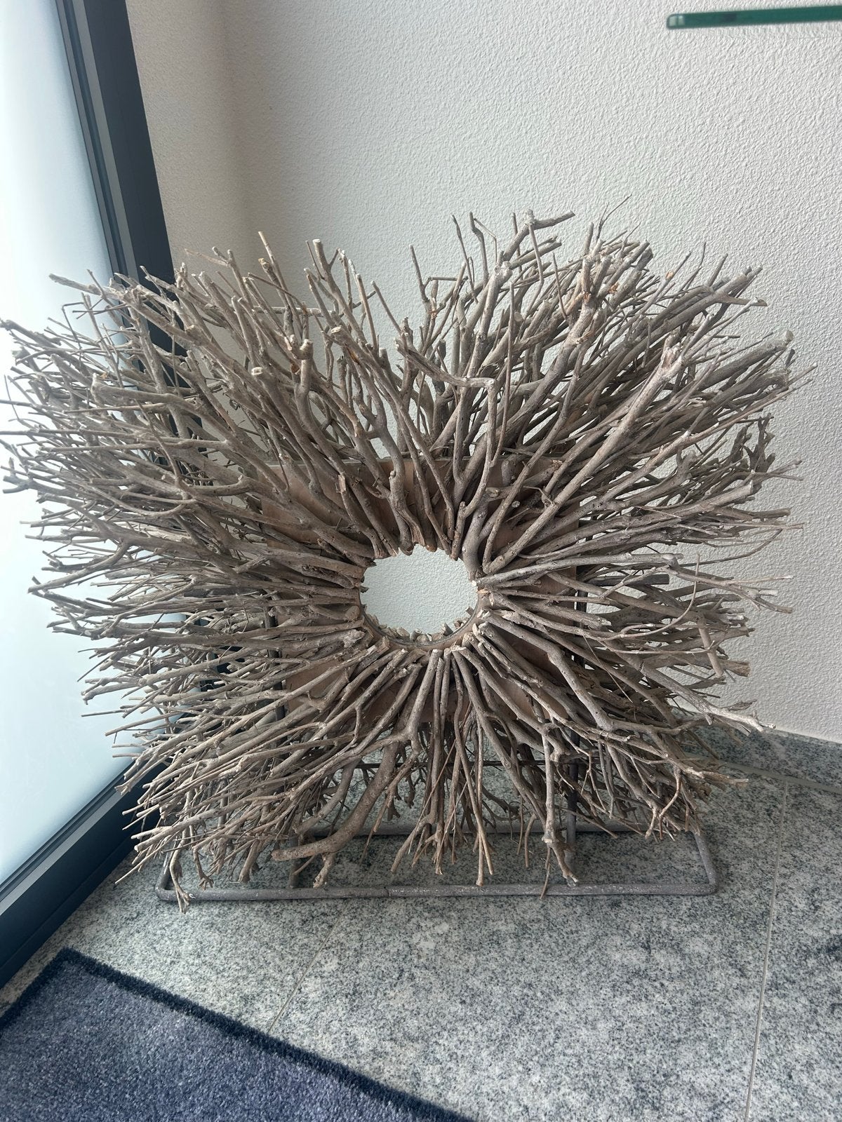 3 stuks decoratieve takkenkrans met voet., Hout, Ophalen of Verzenden, Bruin, Landelijk