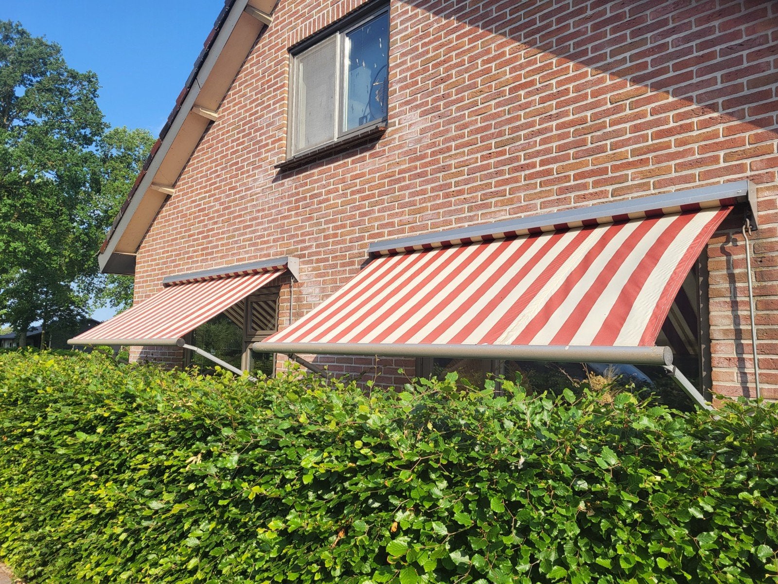 Markiezen   luifels  zonnescherm, Tuin en Terras, Zonneschermen, Ophalen, Gebruikt, Knikarmscherm