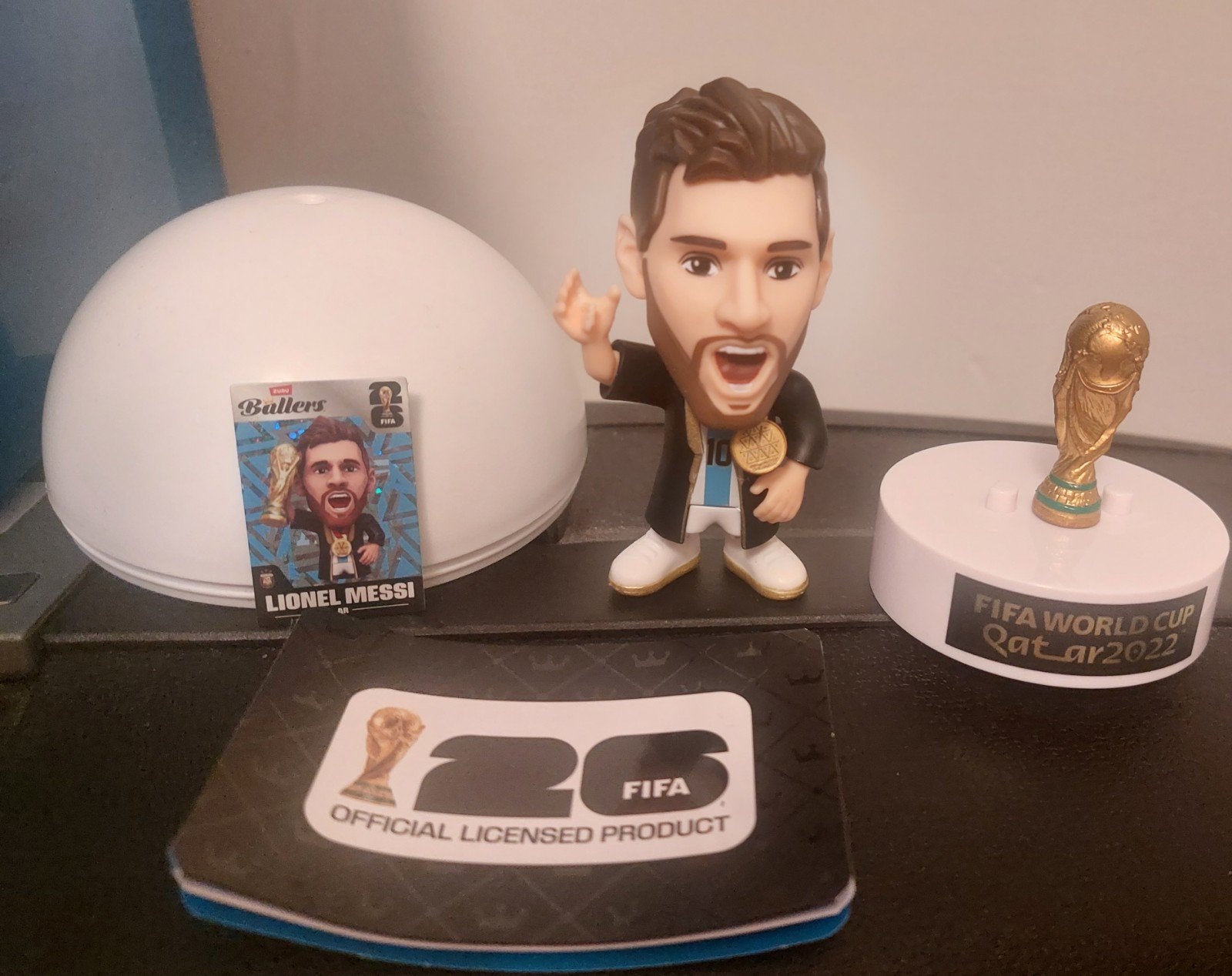 Zuru Ballers WK2026 FIFA Lionel Messi wereldbeker ultra rare, Ophalen of Verzenden, Nieuw, Buitenlandse clubs, Beeldje of Poppetje