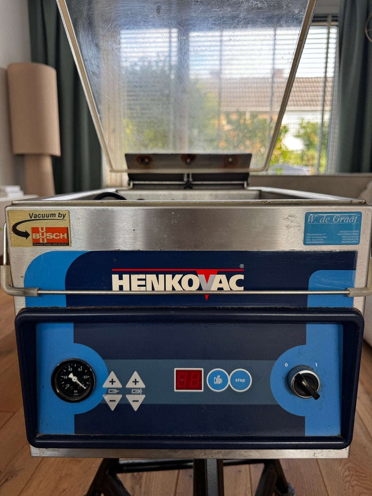 Henkovac MINI/120-ST ECO Vacuümmachine - Horeca Keuken, Ophalen of Verzenden, Gebruikt