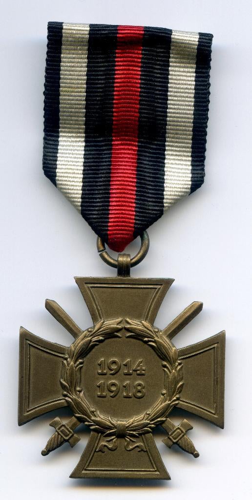 Hindenburg Kruis met Zwaarden (Christian Lauer Nürnberg), Verzamelen, Ophalen of Verzenden, Landmacht, Duitsland, Lintje, Medaille of Wings