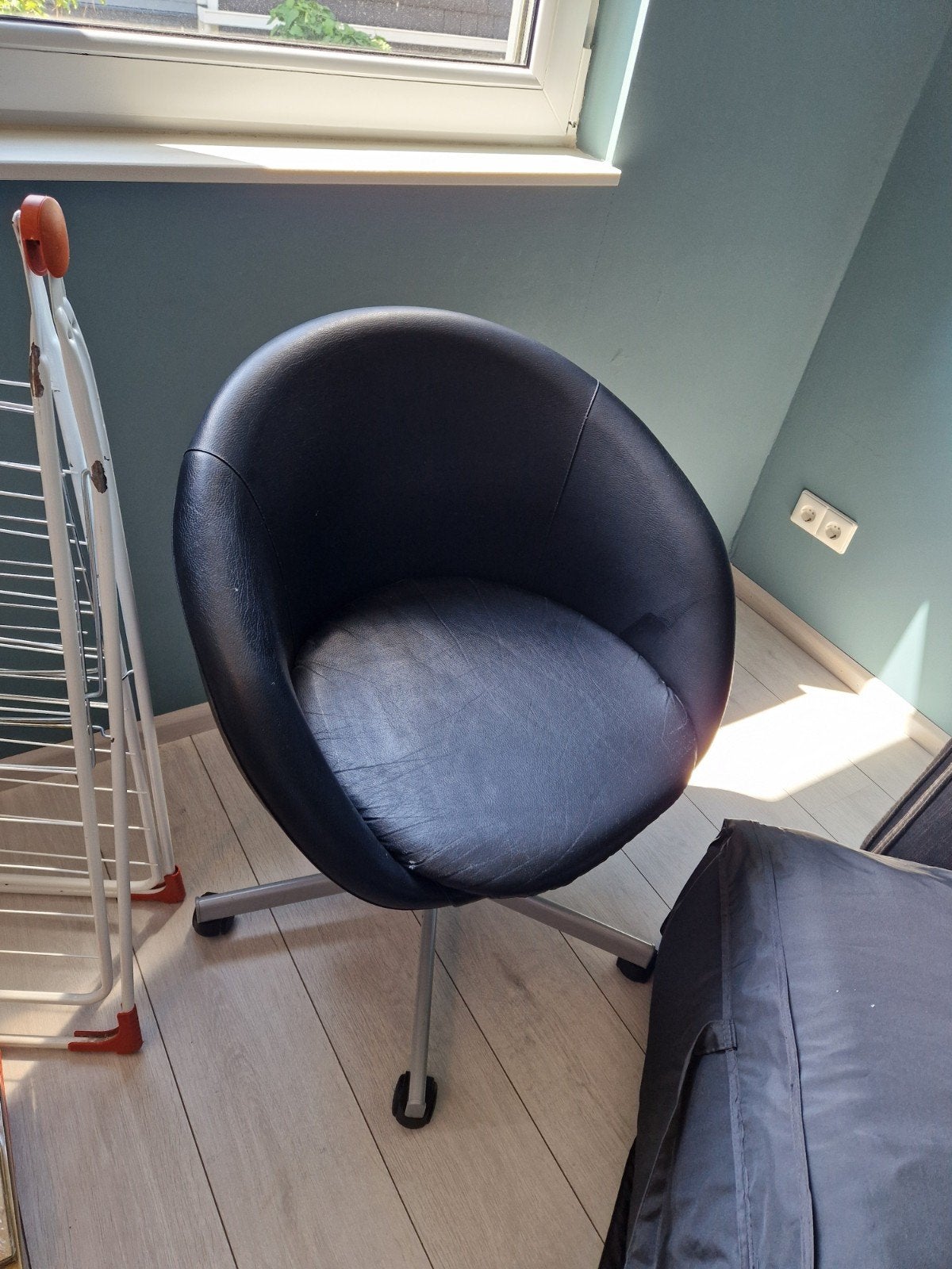 Bureaustoel / Kuipstoel, Ophalen, Gebruikt, Zwart