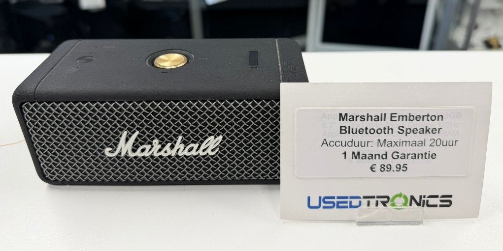 Marshall Emberton - Bluetooth Speaker, Audio, Tv en Foto, Luidsprekers, Gebruikt, Overige typen, Minder dan 60 watt, Overige merken
