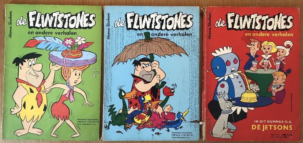 de Flinstones, 3 x, Meerdere stripboeken, Ophalen of Verzenden, Gelezen