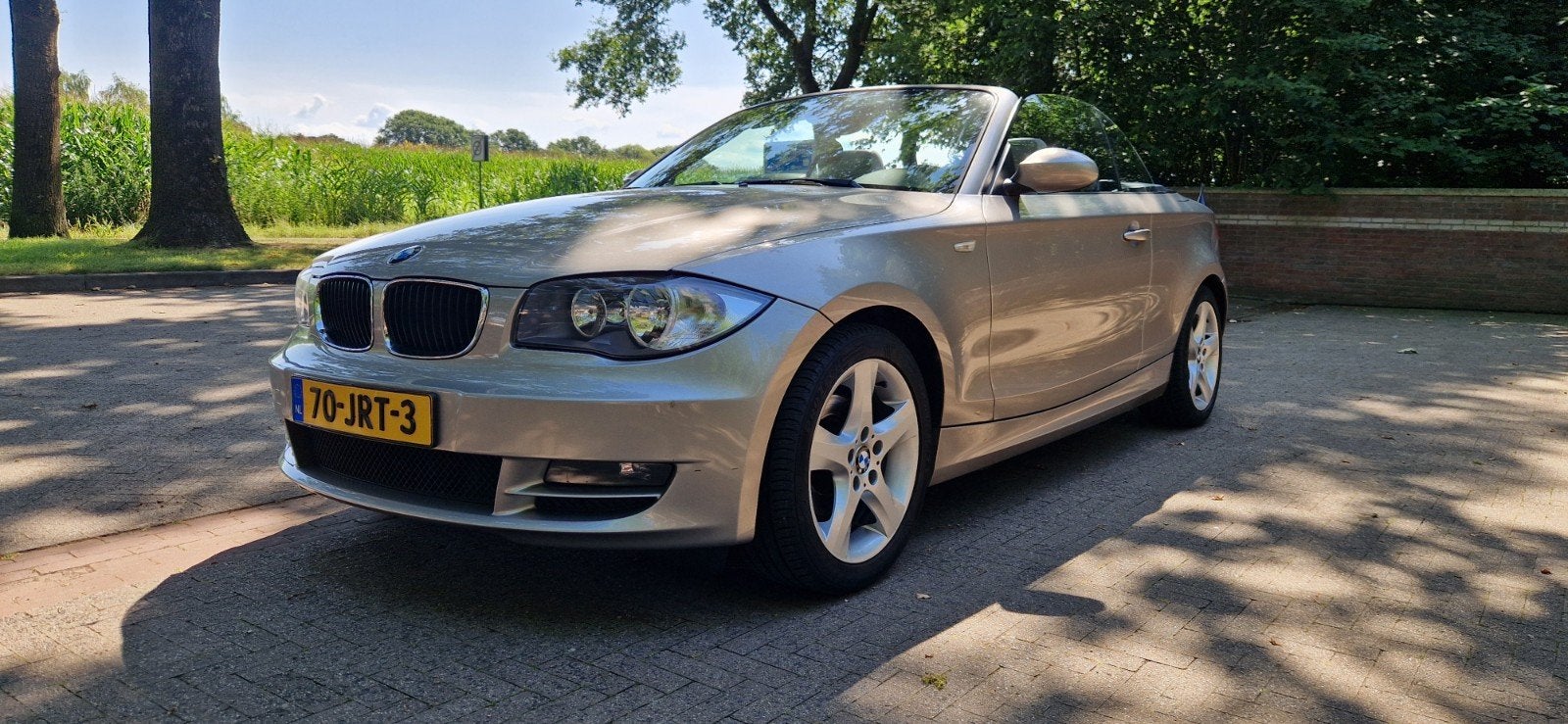 BMW 1-Serie 2.0 118I Cabrio 2009 Grijs, 1-Serie, Achterwielaandrijving, 1995 cc, Beige