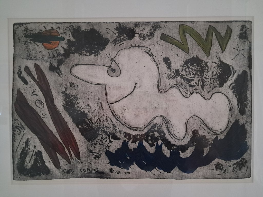 'Coming' ondeugende Litho Wim (Bill) Bodewes,1948, Overige onderwerpen, Ophalen of Verzenden, Ingelijst, Lithografie