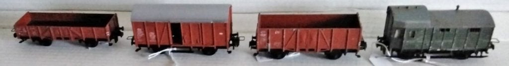 Trix Express 4 x metaal, Gebruikt, Gelijkstroom of Wisselstroom, Trix, Wagon
